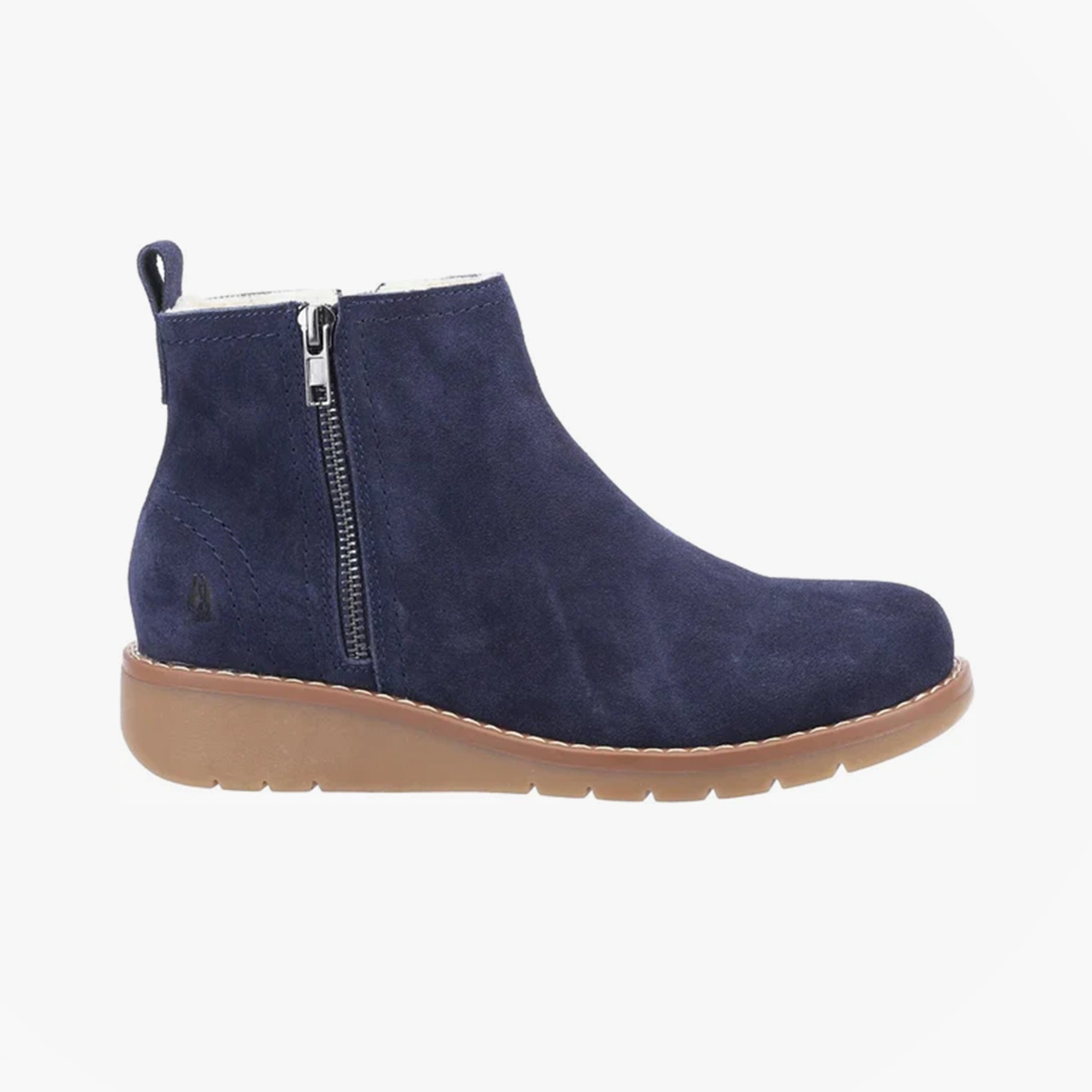 Hush Puppies LIBBY Womens Suede Boots Navy