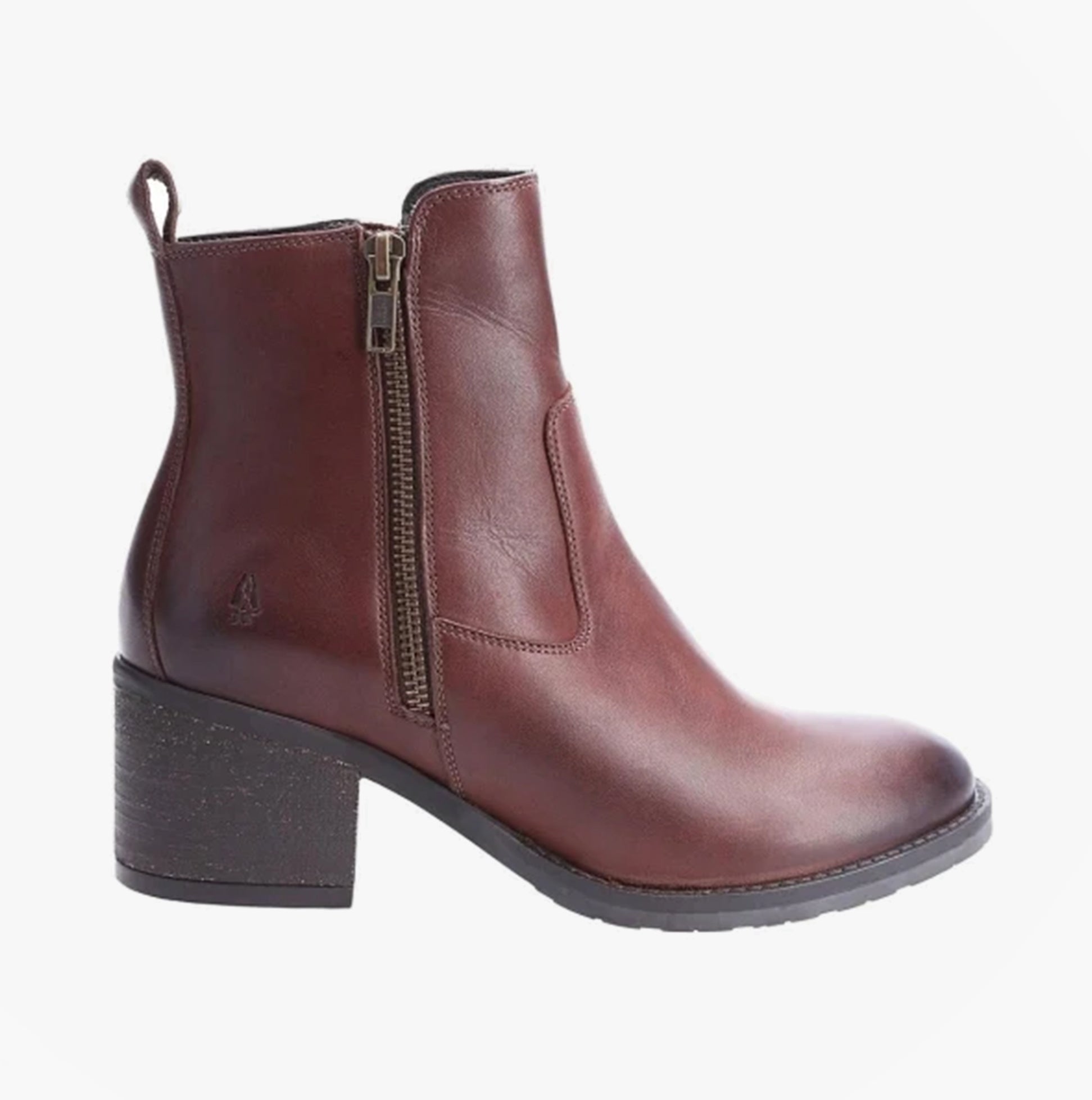 Hush Puppies HELENA Womens Leather Boots Brown