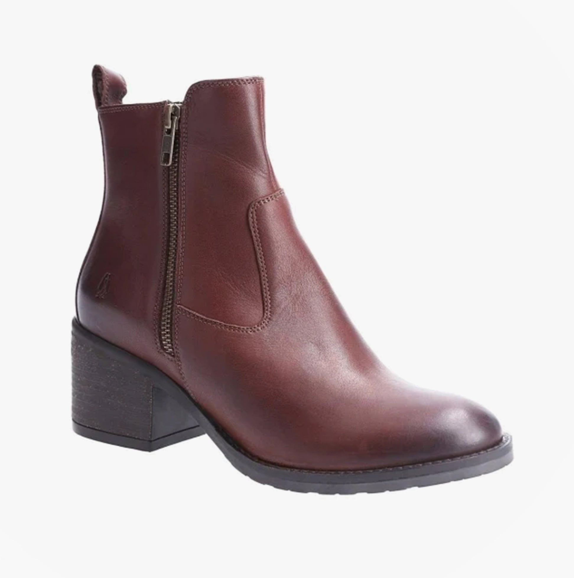 Hush Puppies HELENA Womens Leather Boots Brown