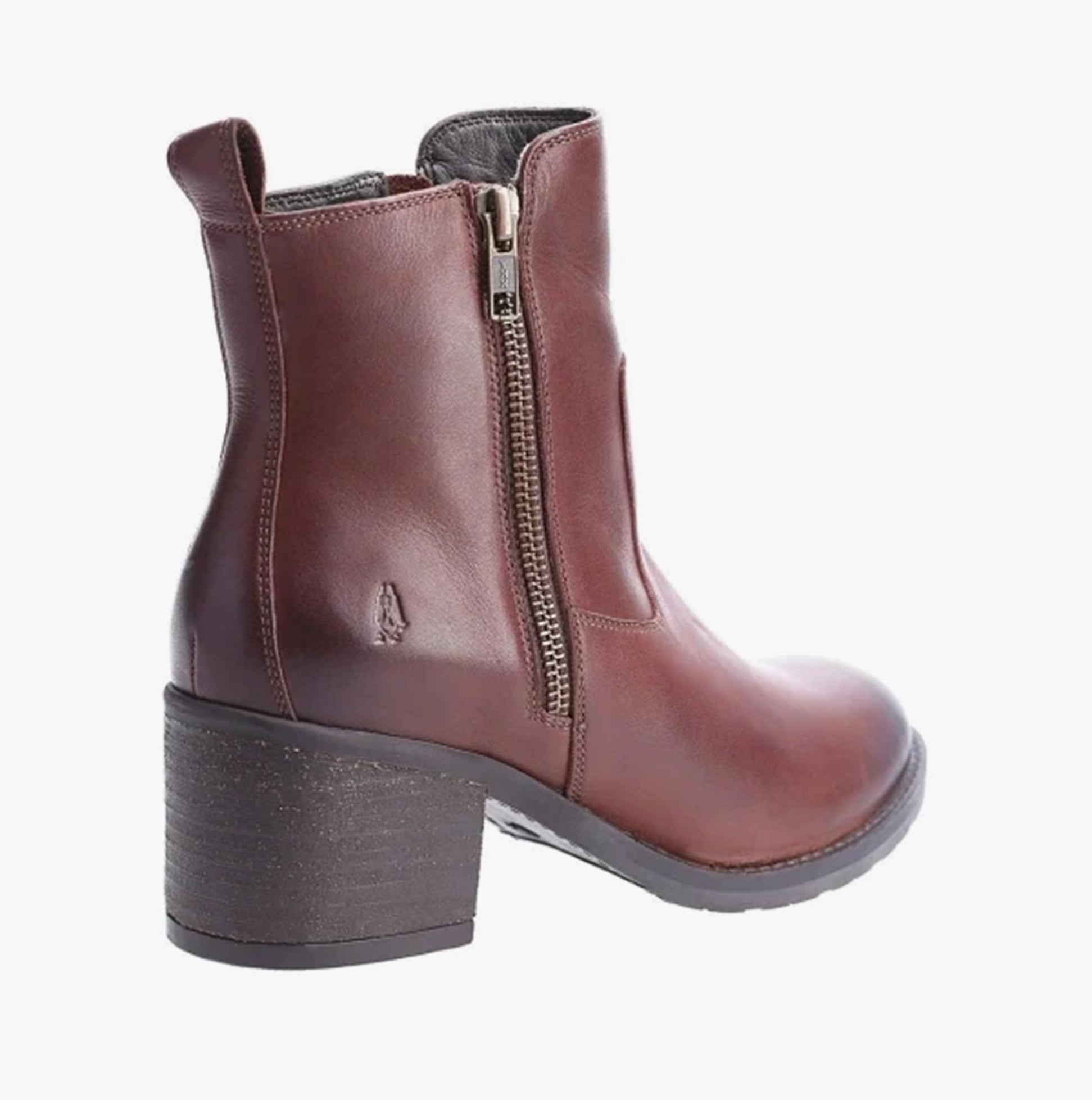 Hush Puppies HELENA Womens Leather Boots Brown