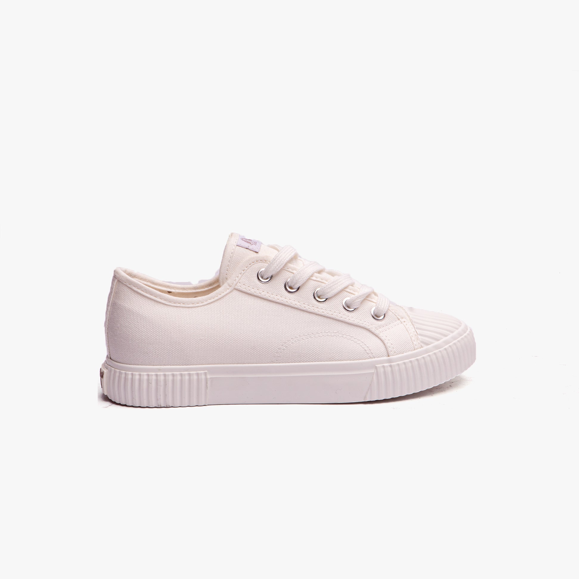 Hush Puppies BROOKE Womens Canvas Trainers White