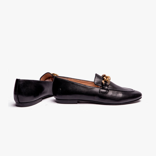 Hush Puppies HARPER Womens Chain Loafers Black