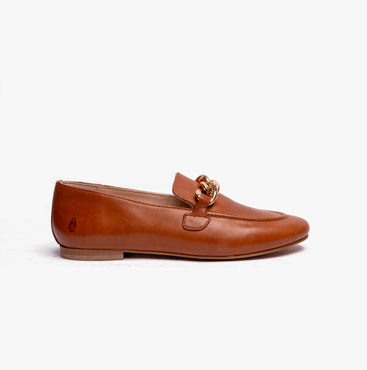 Hush Puppies HARPER Womens Chain Loafers Tan