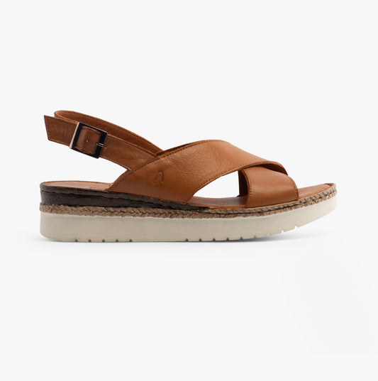 Hush Puppies SAPHIRA Womens Slingback Sandals Tan
