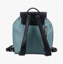 Hush Puppies MONA Womens Back Packs Light Turquoise back view showing adjustable straps and side zip detail