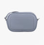 Hush Puppies AVELINE Womens Pale Blue front view of clutch bag with adjustable strap