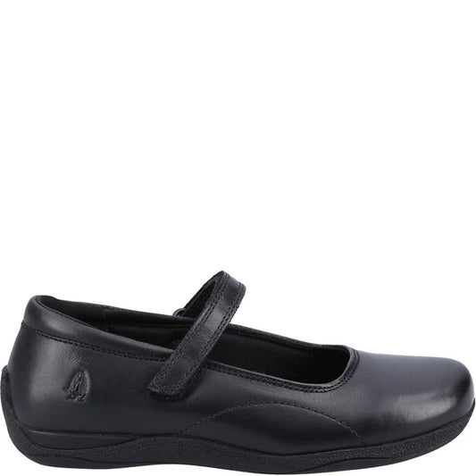 Hush Puppies ARIA Girls Leather School Shoes Black