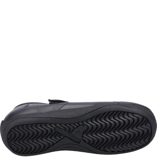 Hush Puppies ARIA Girls Leather School Shoes Black
