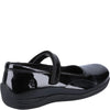 Hush Puppies ARIA Girls School Shoes Black Patent
