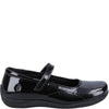 Hush Puppies ARIA Girls School Shoes Black Patent