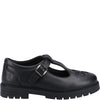 Hush Puppies FIONA Girls Leather School Shoes Black
