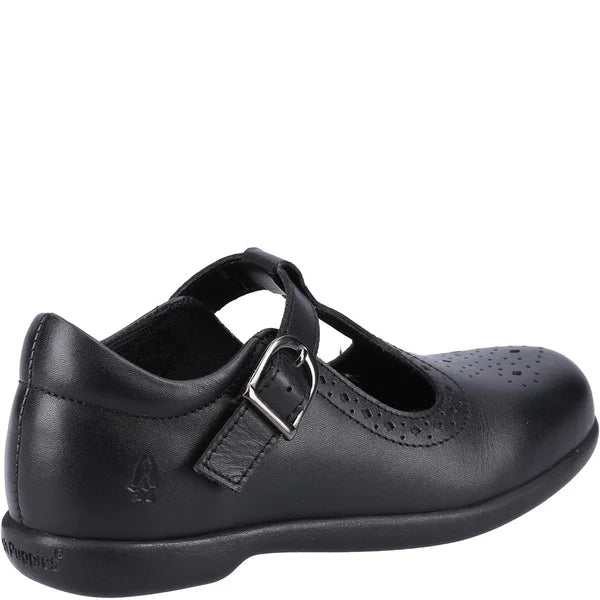Hush Puppies BRITNEY Girls Shoes Leather Black