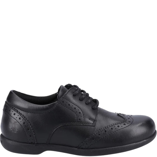 Hush Puppies BRIDGET Girls Leather School Shoes Black