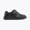 Hush Puppies ROWAN Boys Leather School Shoes Black
