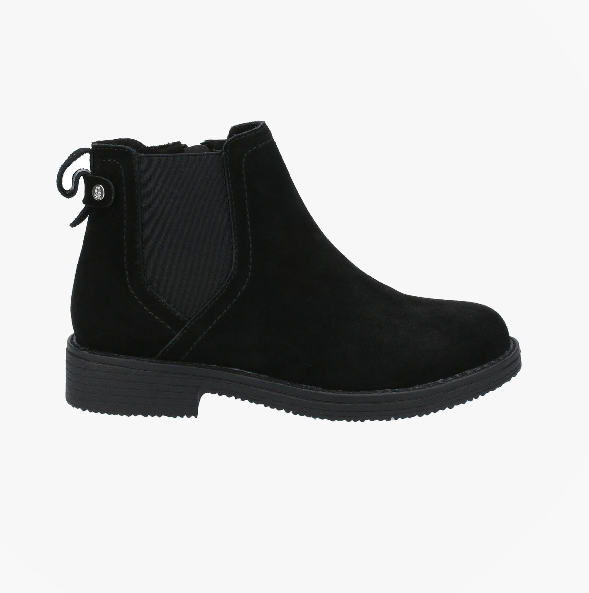 Hush Puppies MADDY WIDE Womens Leather Chelsea Boots Black