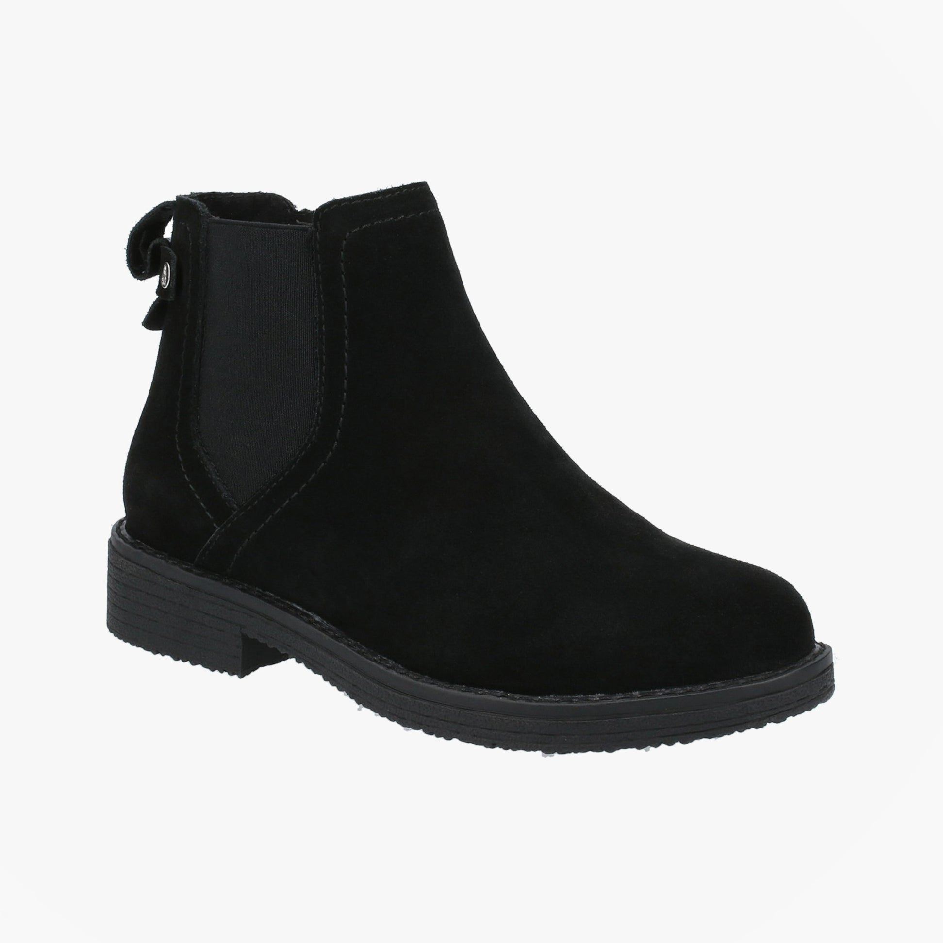 Hush Puppies MADDY WIDE Womens Leather Chelsea Boots Black