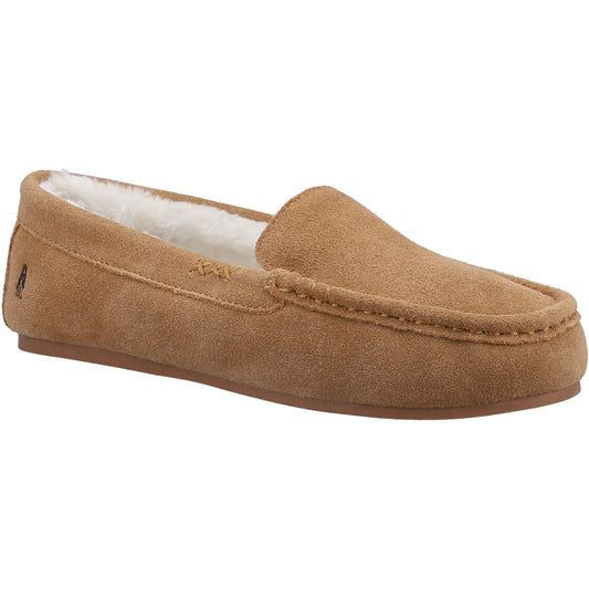 Hush Puppies ANNIE MOCASSIN Classic Womens Slippers Tan