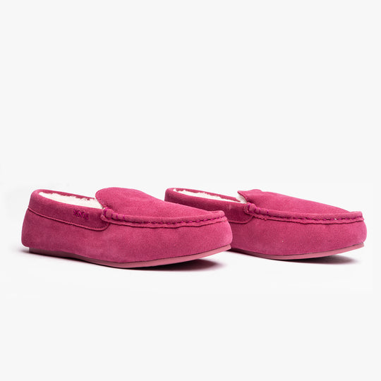 Hush Puppies ANNIE MOCCASIN Classic Womens Slippers Pink