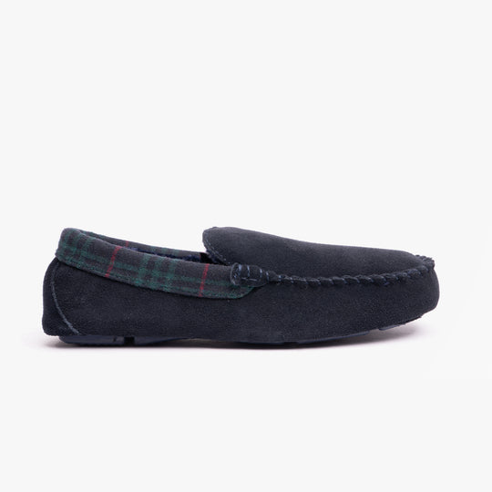Hush Puppies ANDREAS Classic Mens Slippers Navy
