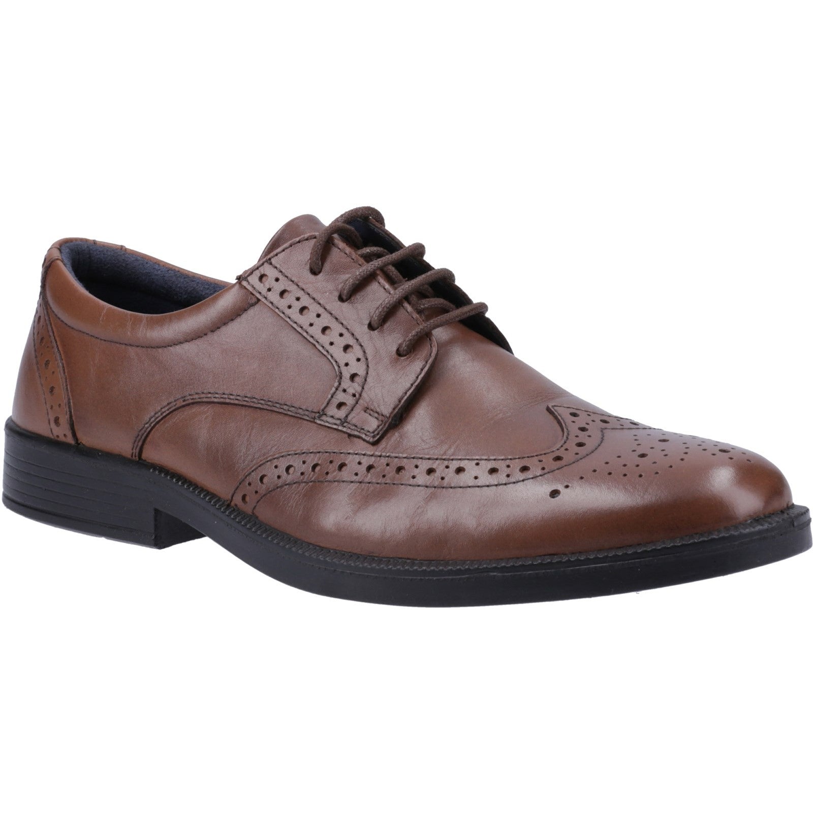 Hush Puppies Hush Puppies NOLAN Mens Derby Shoes Tan