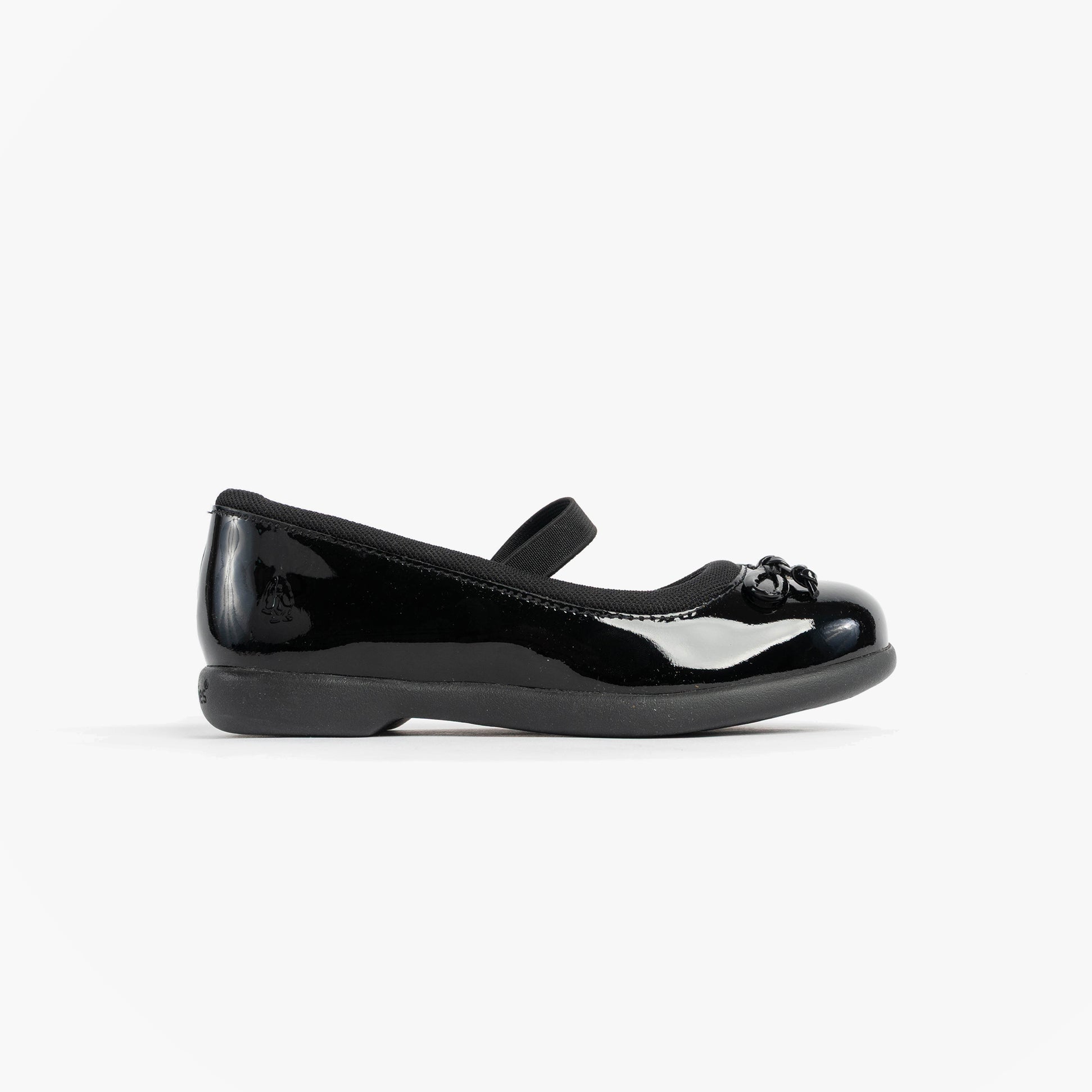 Hush Puppies BETTY PATENT JNR Girls Shoes Black