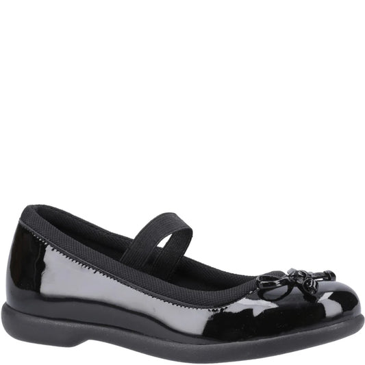 Hush Puppies BETTY PATENT JNR Girls Shoes Black