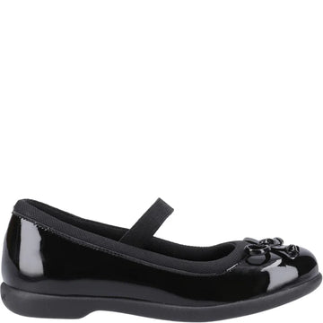 Hush Puppies BETTY PATENT JNR Girls Shoes Black