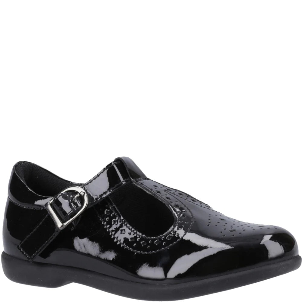 Hush Puppies BRITNEY PATENT Girls Shoes Black