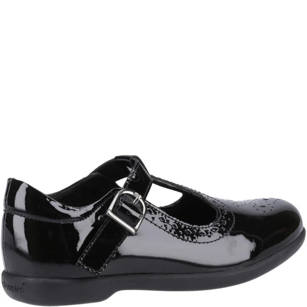 Hush Puppies BRITNEY PATENT Girls Shoes Black