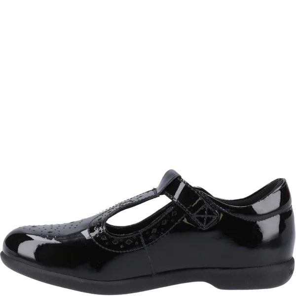 Hush Puppies BRITNEY PATENT Girls Shoes Black