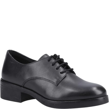 Hush Puppies ANASTASIA Girls Leather School Shoes Black
