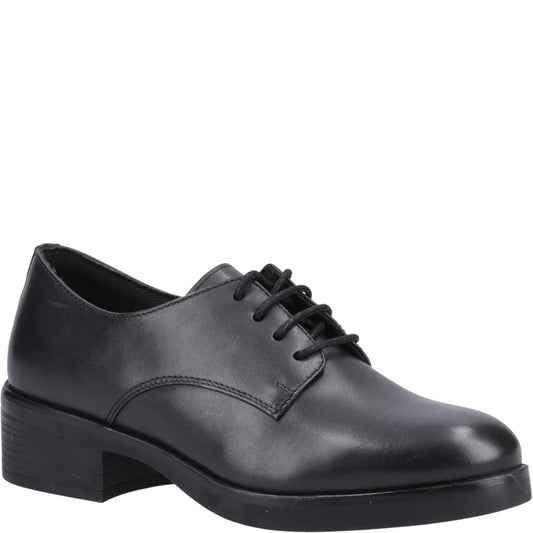 Hush Puppies ANASTASIA Girls Leather School Shoes Black