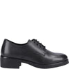Hush Puppies ANASTASIA Girls Leather School Shoes Black