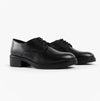Hush Puppies ANASTASIA Girls Leather School Shoes Black