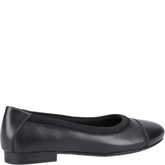 Hush Puppies EMMA Girls Leather School Shoes Black