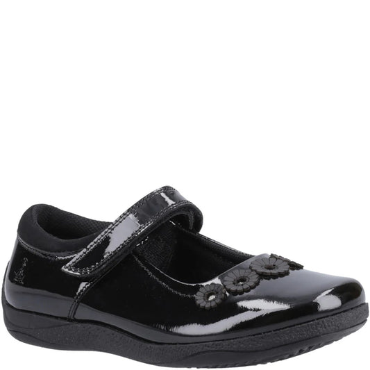 Hush Puppies CHRISTINA PATENT JUNIOR Girls Shoes Black