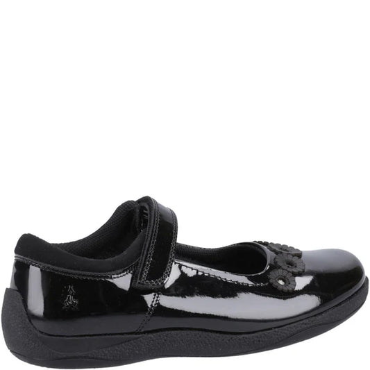 Hush Puppies CHRISTINA PATENT JUNIOR Girls Shoes Black