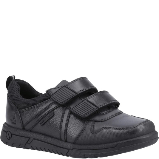 Hush Puppies SPENCER Boys Leather School Shoes Black