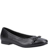 Hush Puppies EVIE Girls Leather School Shoes Black