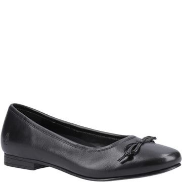 Hush Puppies EVIE Girls Leather School Shoes Black