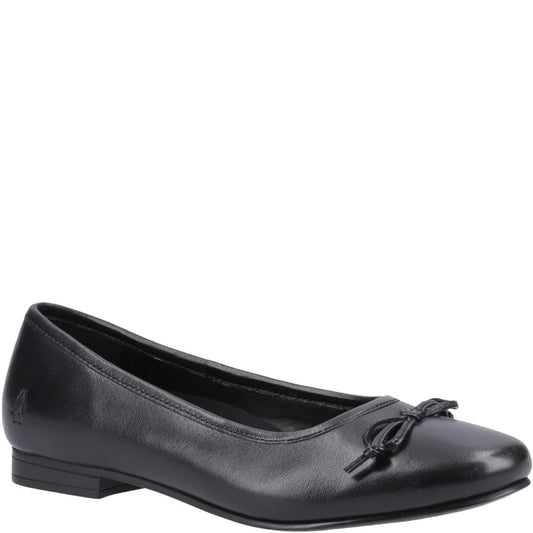 Hush Puppies EVIE Girls Leather School Shoes Black