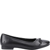 Hush Puppies EVIE Girls Leather School Shoes Black
