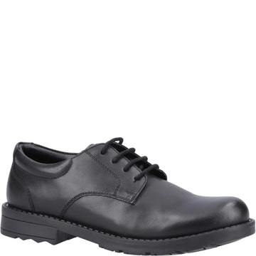 Hush Puppies BRUNO Boys Leather School Shoes Black