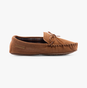 Hush Puppies CLYDE Mens Slippers Tan