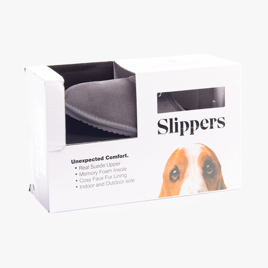 Hush Puppies CONRAD Mens Slippers Grey