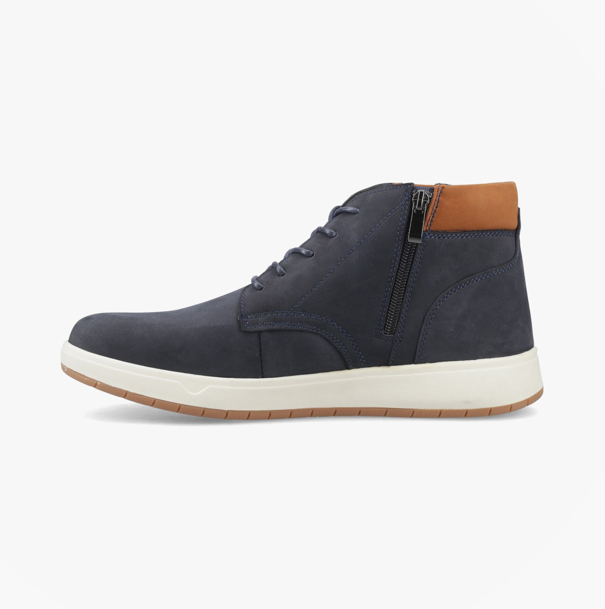 Hush Puppies BRONKO Mens Chukka Boots Navy