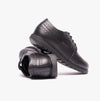 Hush Puppies FELICITY JUNIOR Girls Leather Oxford Shoes Black - Shuperb