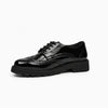 Hush Puppies MAXINE Girls School Shoes Black Patent