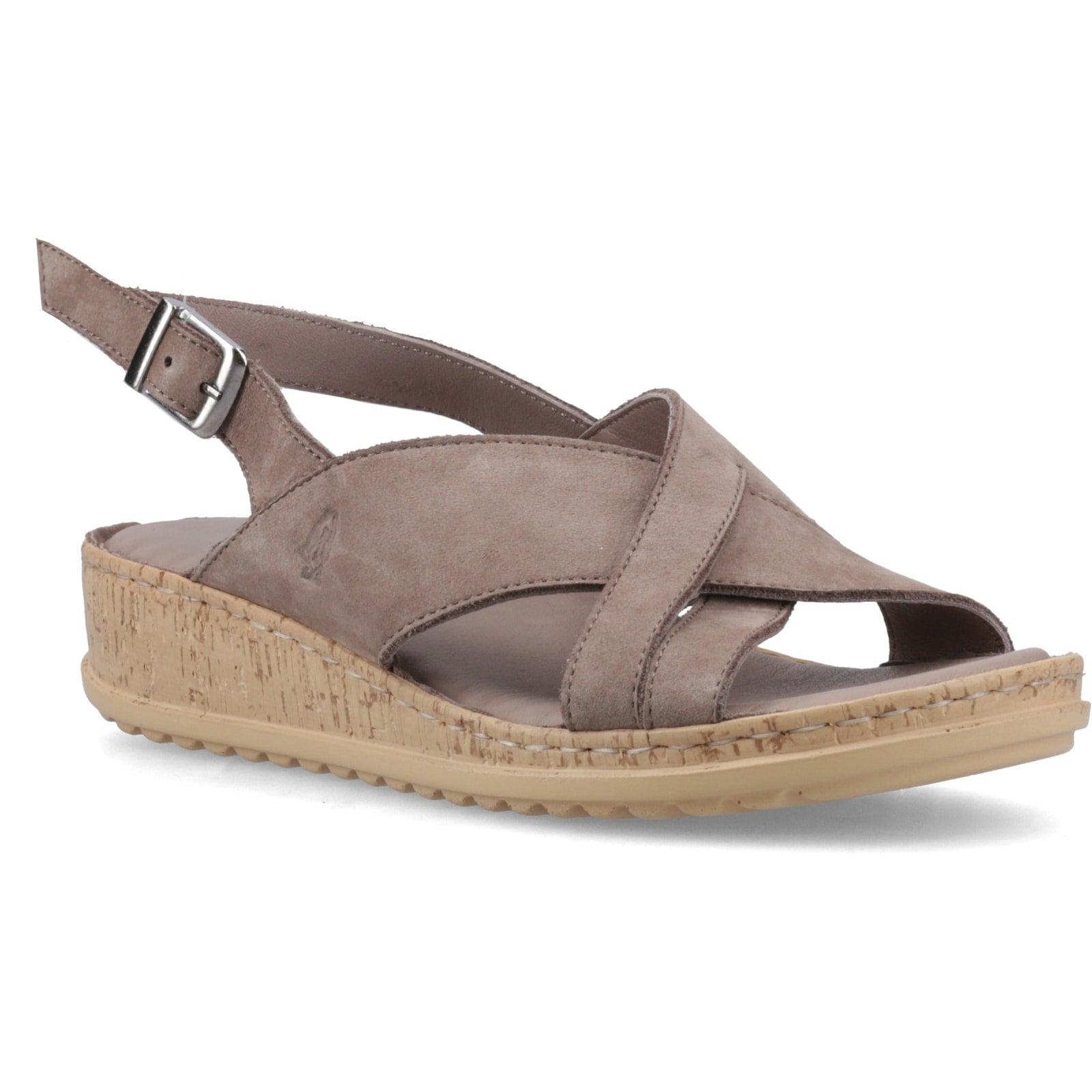 Hush Puppies ELENA Womens Cross Strap Sandals Grey