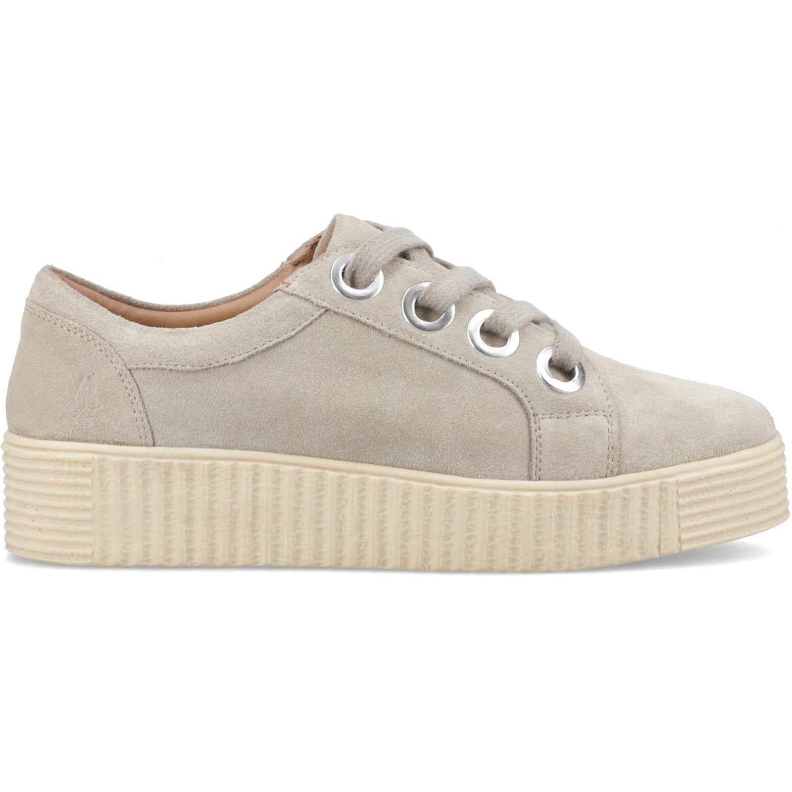 Hush Puppies TAMSIN SUEDE Womens Casual Trainers Taupe